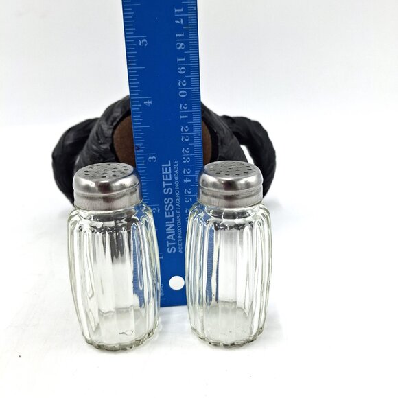 River's Edge Black Bear Salt and Pepper Holder Poly Resin with Original Shakers - Picture 4 of 14